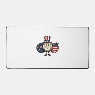 Alfrombrillas De Escritorio Camiseta Vintage Vector de Trio de Béisbol Patriót