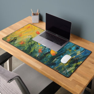 Alfrombrillas De Escritorio Campanillas – Pradera Floral Abstracta en Movimien