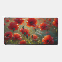 Campo de adormidera roja bonito en verano