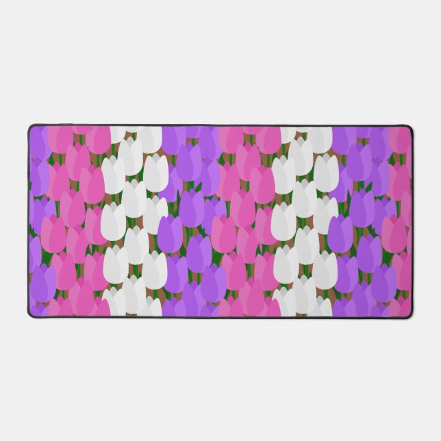 Alfrombrillas De Escritorio Campo Tulip de primavera (Anverso)