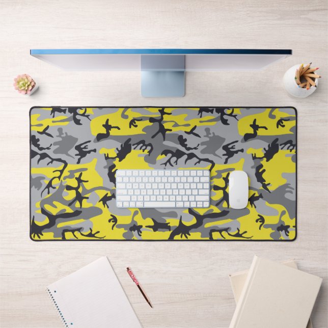 Alfrombrillas De Escritorio Camuflaje amarillo y gris, ejército, ejército (Oficina 1)