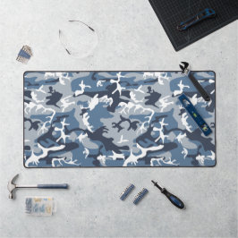 Alfrombrillas De Escritorio Camuflaje azul de nieve en invierno, ejército