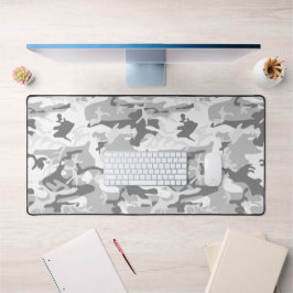 Alfrombrillas De Escritorio Camuflaje gris de nieve en invierno, ejército, ejé