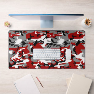 Alfrombrillas De Escritorio Camuflaje rojo y gris, ejército