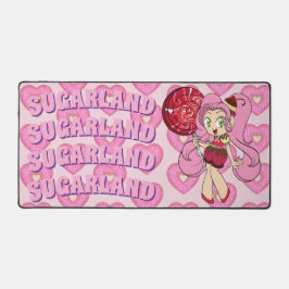 Alfrombrillas De Escritorio Candy Chibi with Heart-Shaped Dounts Desk Mat