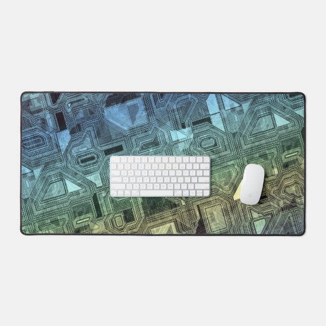 Alfrombrillas De Escritorio candy circuits - limón lima : (Teclado y ratón)