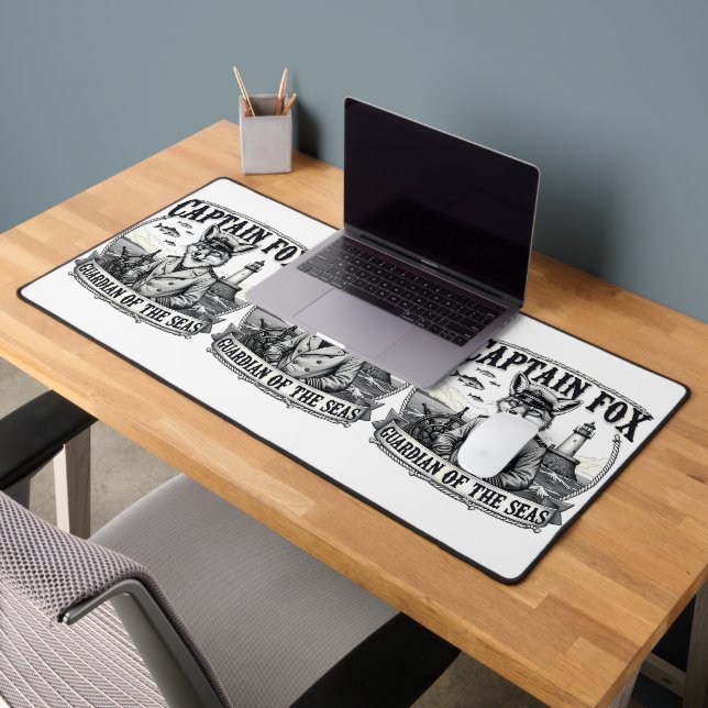 Alfrombrillas De Escritorio Captain Fox Guardian of Seas Nautical Design (Oficina 2)
