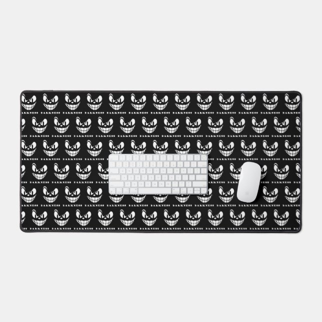 Alfrombrillas De Escritorio Cara de monstruo de oscuridad (Teclado y ratón)