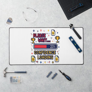 Alfrombrillas De Escritorio Carga de Confianza Divertida Pixel Art Tee