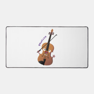 Alfrombrillas De Escritorio Caricatura musical divertida en violín