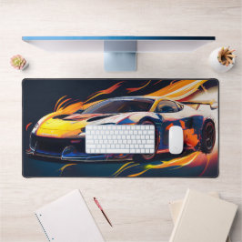Alfrombrillas De Escritorio Carreras de Supercar Vibrantes Llamas Digitales