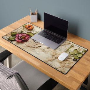 Alfrombrillas De Escritorio Carta de amor de pergamino vintage con flores (8)