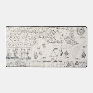 Alfrombrillas De Escritorio Carta Francesa Canadá (Quebec) por Champlain 1612