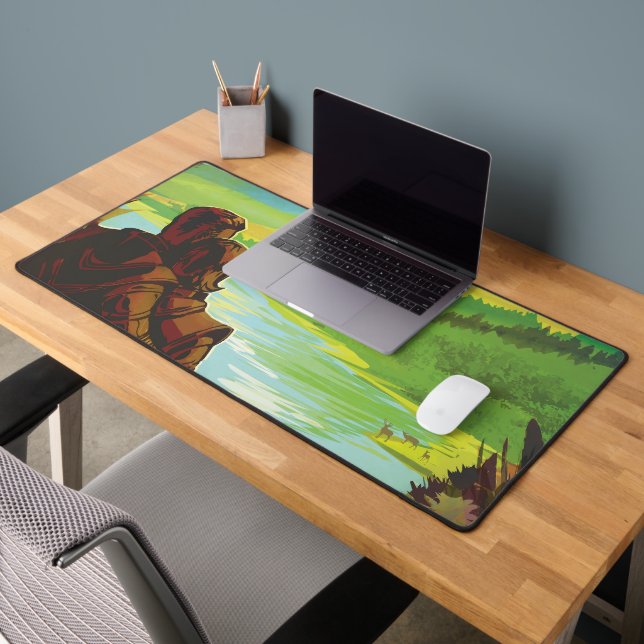 Alfrombrillas De Escritorio Cartel de viaje espacial retro-misión científica d (Oficina 2)