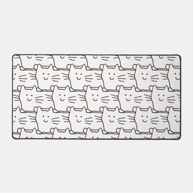 Alfrombrillas De Escritorio Cartoon Simple Cats Line Drawing (Anverso)