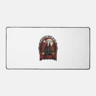 Alfrombrillas De Escritorio Casa Embrujada Halloween Grabado Antiguo Camiseta 