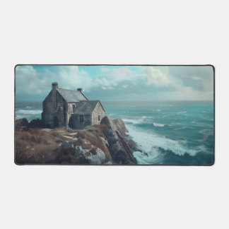 Alfrombrillas De Escritorio Casa medieval en un acantilado