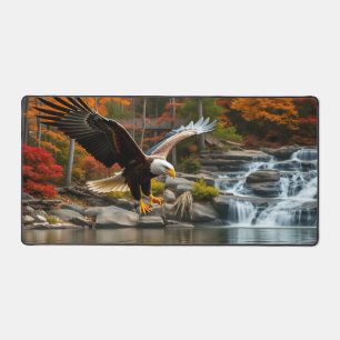 Alfrombrillas De Escritorio Cascadas de águila patriótica coloridas hojas de o