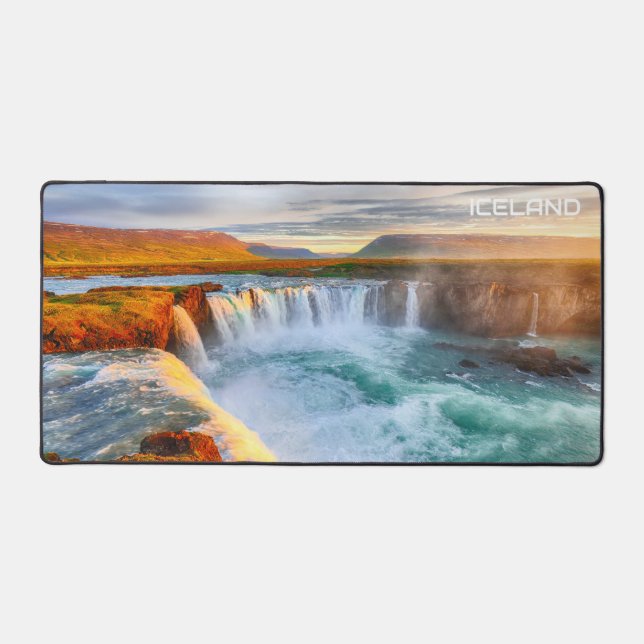 Alfrombrillas De Escritorio Cascadas Godafoss, Islandia (Anverso)