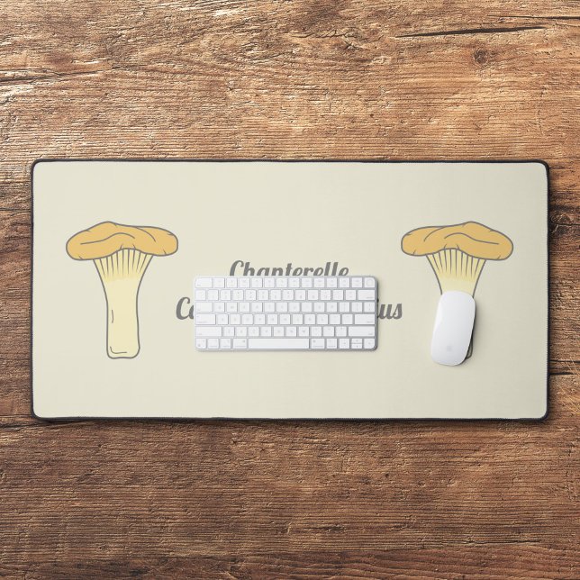 Alfrombrillas De Escritorio Chantarela Botánica Mochila de escritorio de hongo (Botanical Chanterelle Mushroom Desk Mat)