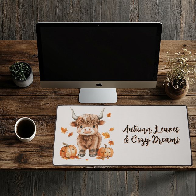 Alfrombrillas De Escritorio Cheeky Autumn Highland Cow (Subido por el creador)