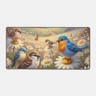 Alfrombrillas De Escritorio Cheerful Colorful Spring Birds Design