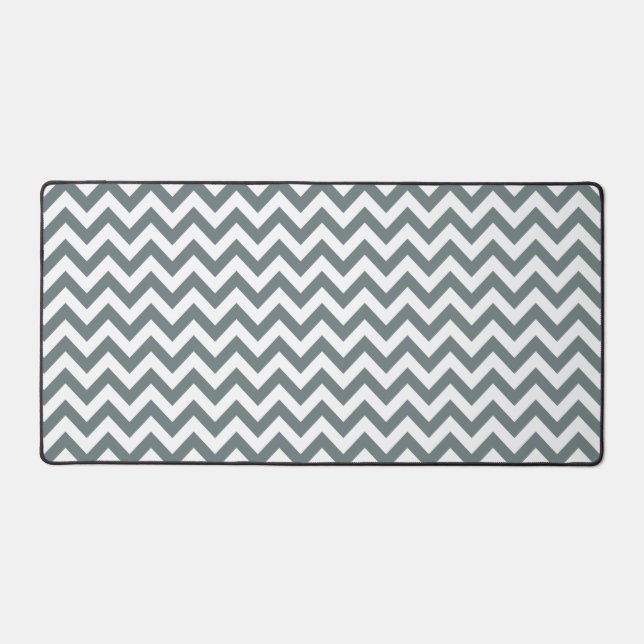 Alfrombrillas De Escritorio Chevron Dull Silver (Anverso)
