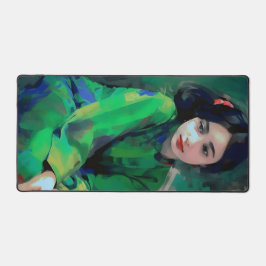 Alfrombrillas De Escritorio Chica con vestido verde