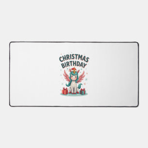 Alfrombrillas De Escritorio Chica Cumpleaños Navidad Vintage Unicornio Lindo H