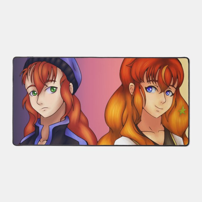 Alfrombrillas De Escritorio Chicas de Kawaii (Anverso)