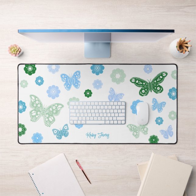 Alfrombrillas De Escritorio Chicas vuelven a la escuela mariposas y flores (Oficina 1)