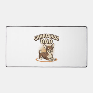 Alfrombrillas De Escritorio Chihuahua Papá Grabado Vintage Diseño Amante de lo