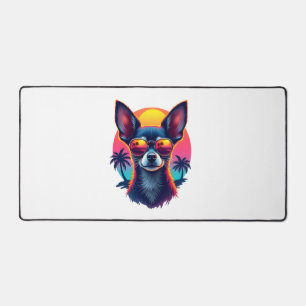 Alfrombrillas De Escritorio Chihuahua Pintura Abstracta Color Perro Cop Cut