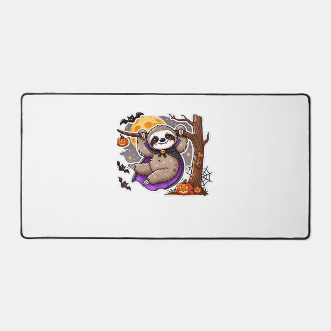Alfrombrillas De Escritorio Chill Thrills Halloween Sloth T-Shirt sobredimensi (Anverso)