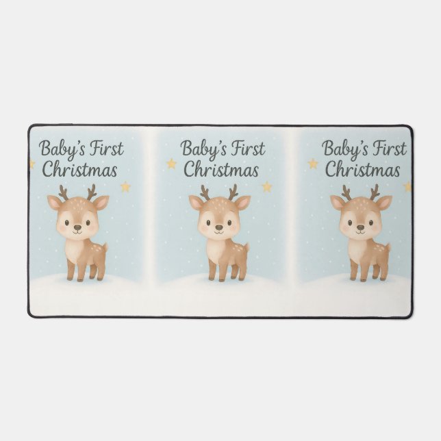 Alfrombrillas De Escritorio christmas reindeer cute gentle holiday  (Anverso)