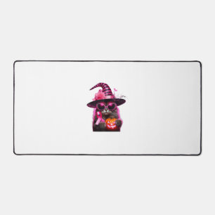Alfrombrillas De Escritorio Cinta rosa Halloween de gatos de sensibilización s