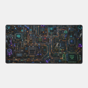 Alfrombrillas De Escritorio Circuit City – Futurista Cyberpunk Juego Extendido