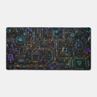 Alfrombrillas De Escritorio Circuit City – Futurista Cyberpunk Juego Extendido