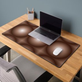 Alfrombrillas De Escritorio Círculo geométrico 3D Círculo oscuro Mocha marrón 
