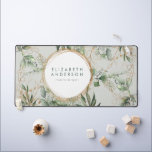 Alfrombrillas De Escritorio Círculos dorados Eucalipto Elegante Gran Ratón Ver<br><div class="desc">Círculos dorados Eucalyptus Elegante Mochila de la mesa del ratón grande verde</div>