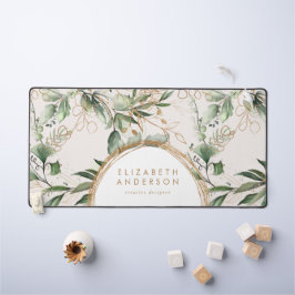 Alfrombrillas De Escritorio Círculos dorados modernos Eucalyptus Corporativo G