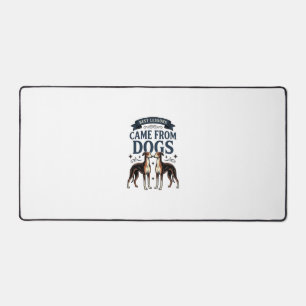 Alfrombrillas De Escritorio Cita de amante de perros grabado vintage tipografí