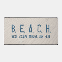 Alfrombrillas De Escritorio Cita De Playa Con Starfish Blanco