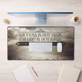 Alfrombrillas De Escritorio Cita Inspiradora de Winston Churchill "Valor"