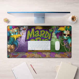 Alfrombrillas De Escritorio Clásico gráfico vibrante de Mardi Gras de Slippery