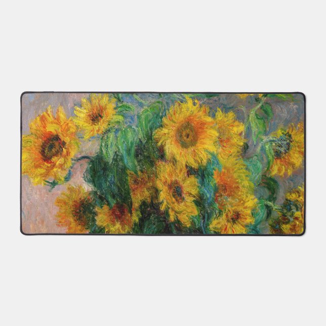 Alfrombrillas De Escritorio Claude Monet - Bouquet de girasoles (Anverso)