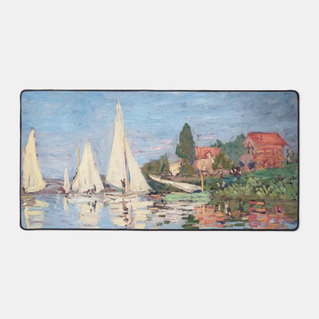 Alfrombrillas De Escritorio Claude Monet - Regattas en Argenteuil (Anverso)