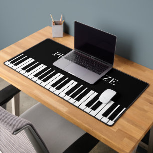 Alfrombrillas De Escritorio Claves de piano de cola en blanco y negro personal