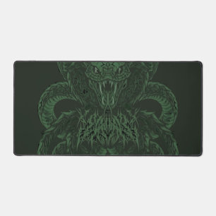 Alfrombrillas De Escritorio Cobra Art Déco Verde Serpiente Simétrica Ornamen