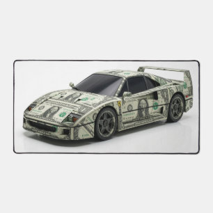 Alfrombrillas De Escritorio Coche de carreras de origami de dinero
